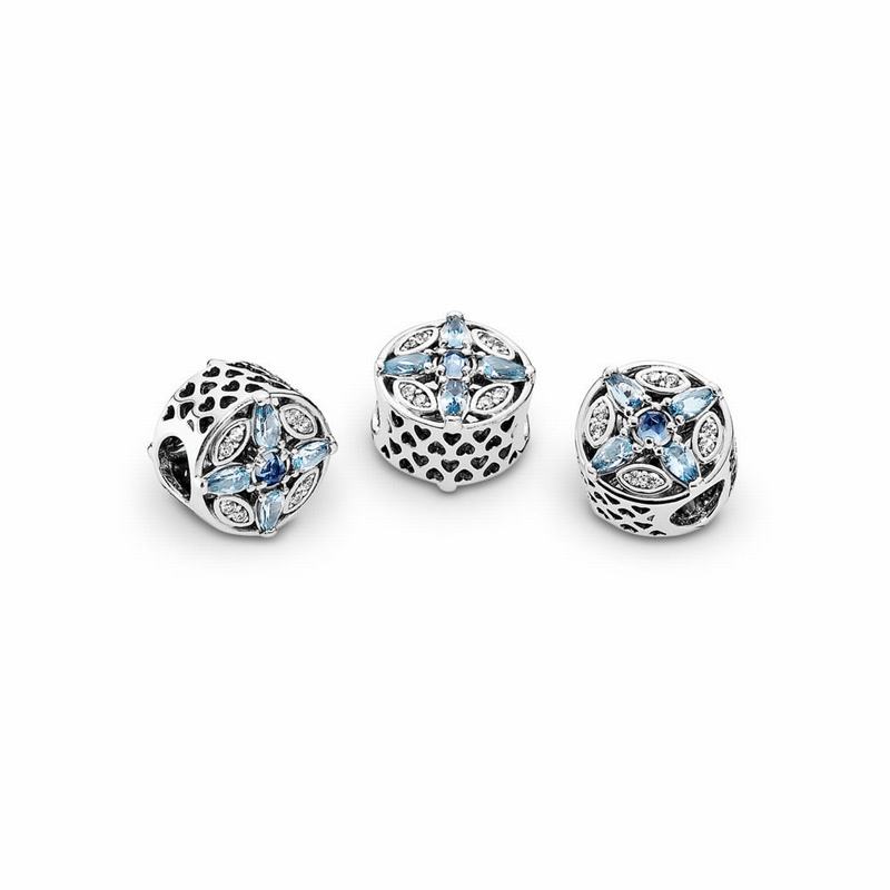 Pandora Patterns of Frost Charm Outlet NZ, Sterling Silver (945237-BCK)